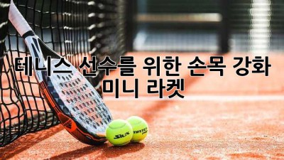 테니스 선수를 위한 손목 강화 미니 라켓