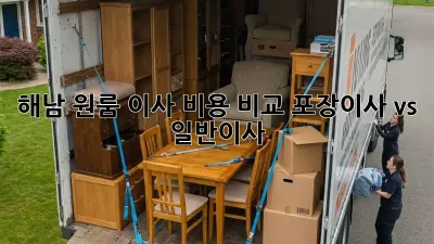 해남 원룸 이사 비용 비교: 포장이사 vs 일반이사